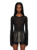 T-shirt a manica lunga in nero