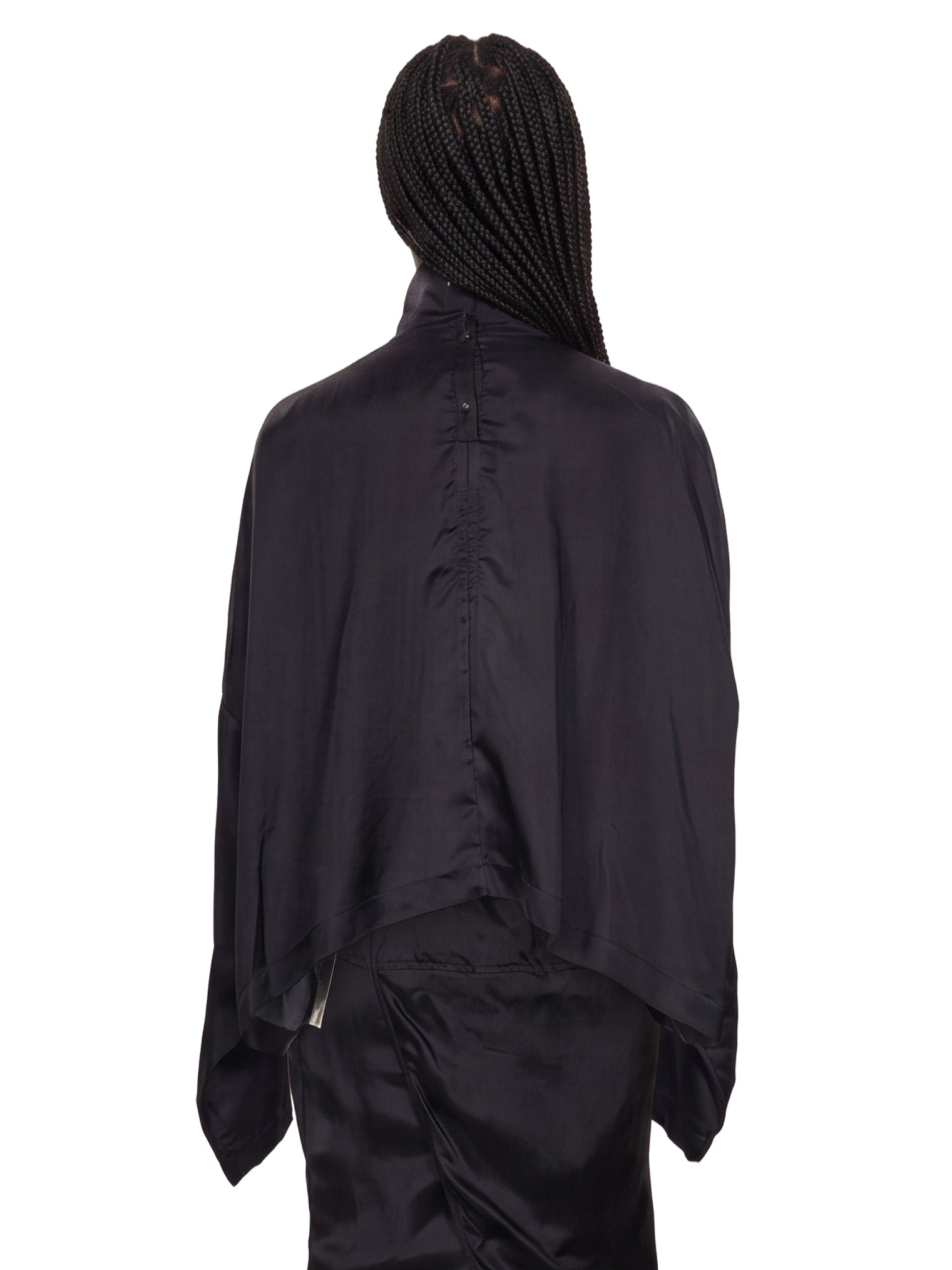 Top a collo alto con stampa jumbo in nero 