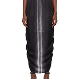 Gonna lunga Soft Pillar con stampa in nero 