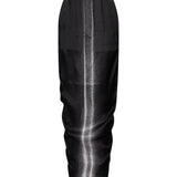 Gonna lunga Soft Pillar con stampa in nero 