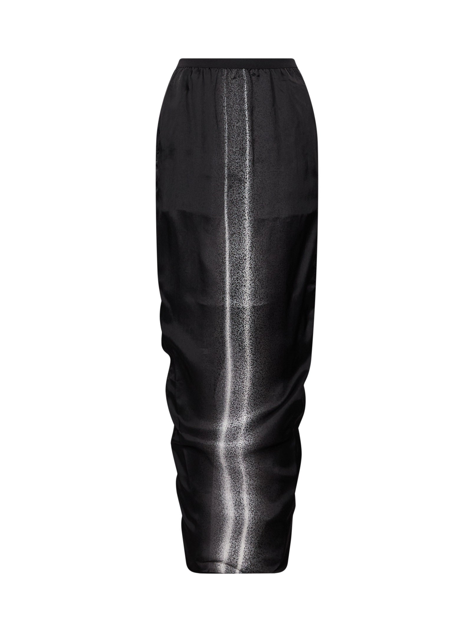 Gonna lunga Soft Pillar con stampa in nero 