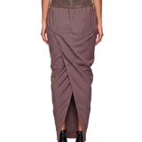 Gonna maxi Soft Pillar in bordeaux 