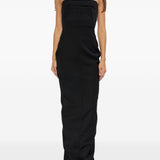 Abito bustier gown in nero 
