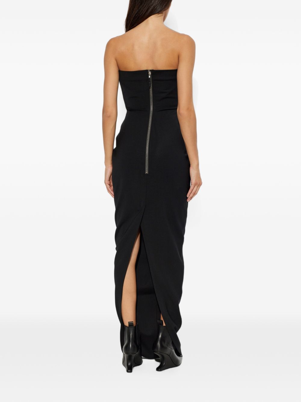 Abito bustier gown in nero 