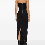 Abito bustier gown in nero 
