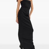 Abito bustier gown in nero 