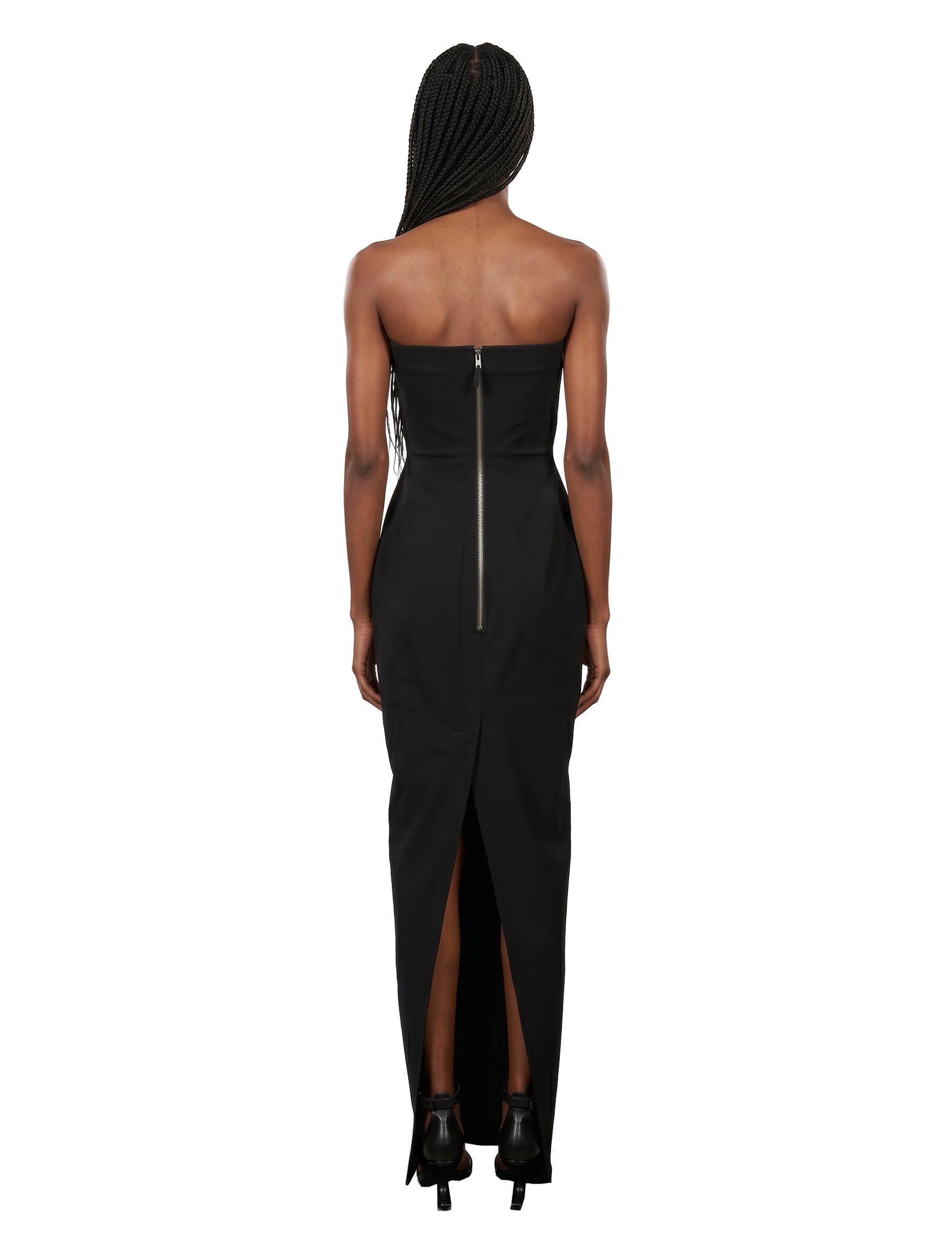 Abito bustier gown in nero 