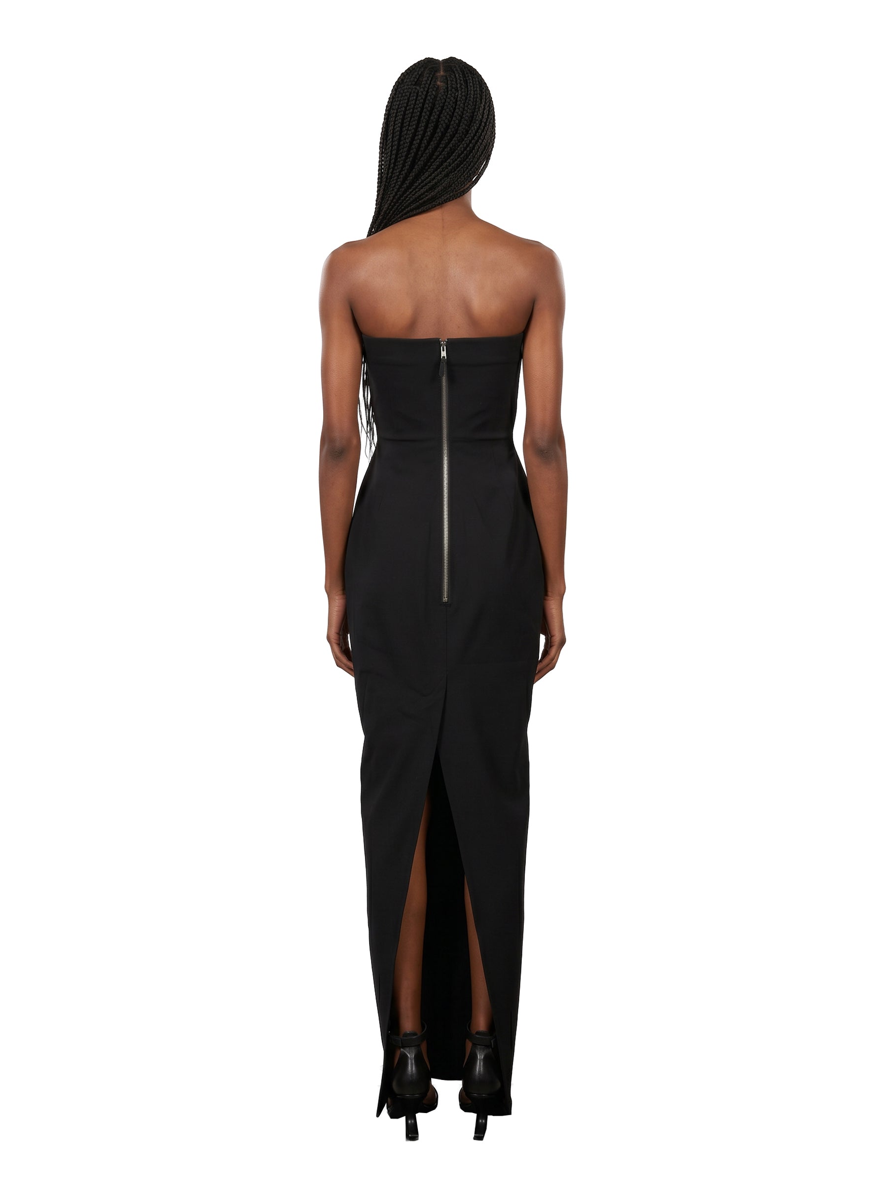 Abito bustier gown in nero 