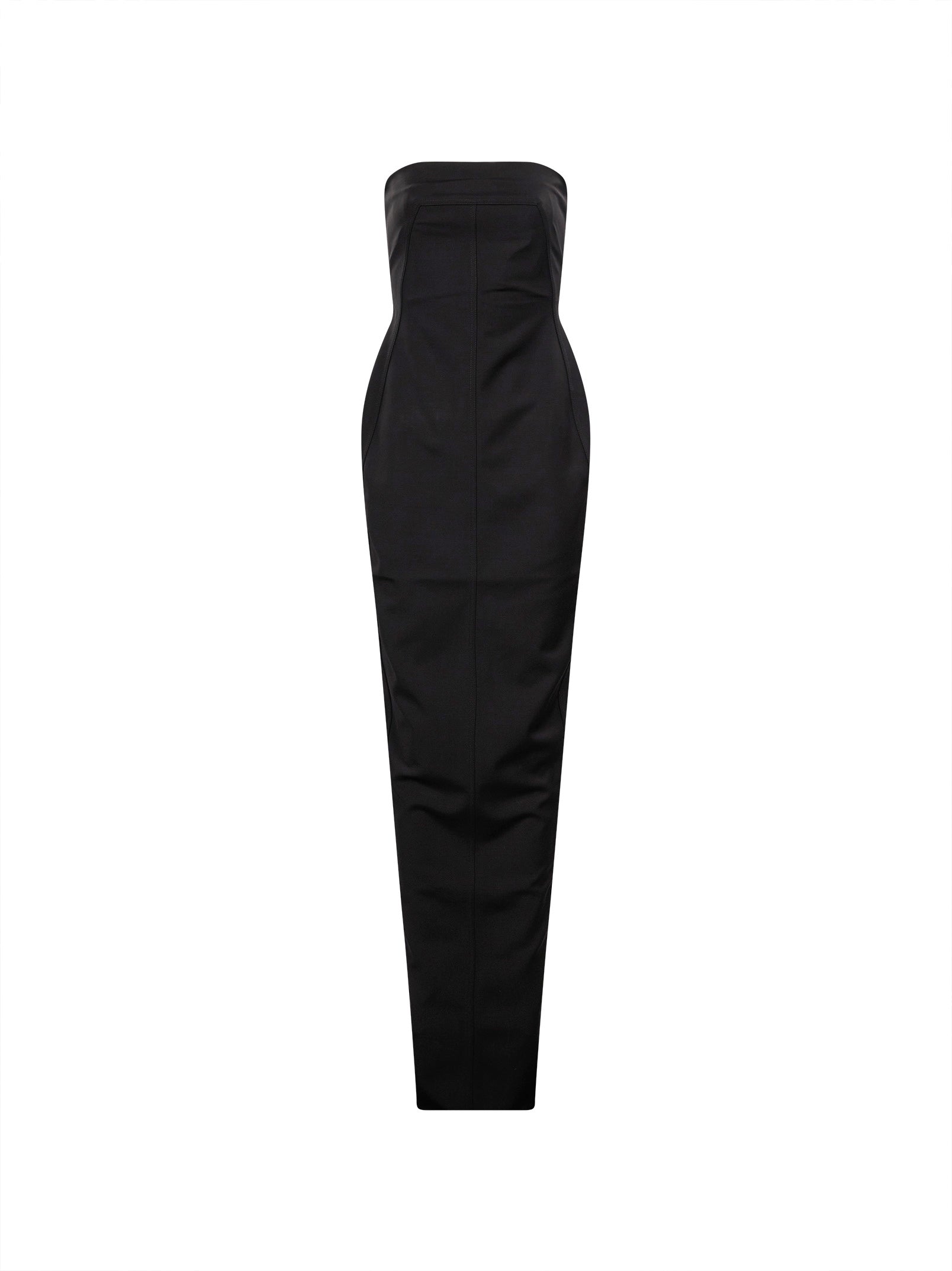 Abito bustier gown in nero 