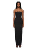 Black bustier gown