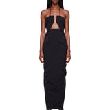 Abito lungo Prong Gown con dettaglio cut-out in nero 