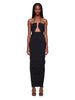 Abito lungo Prong Gown con dettaglio cut-out in nero