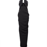 Abito lungo Prong Gown con dettaglio cut-out in nero 