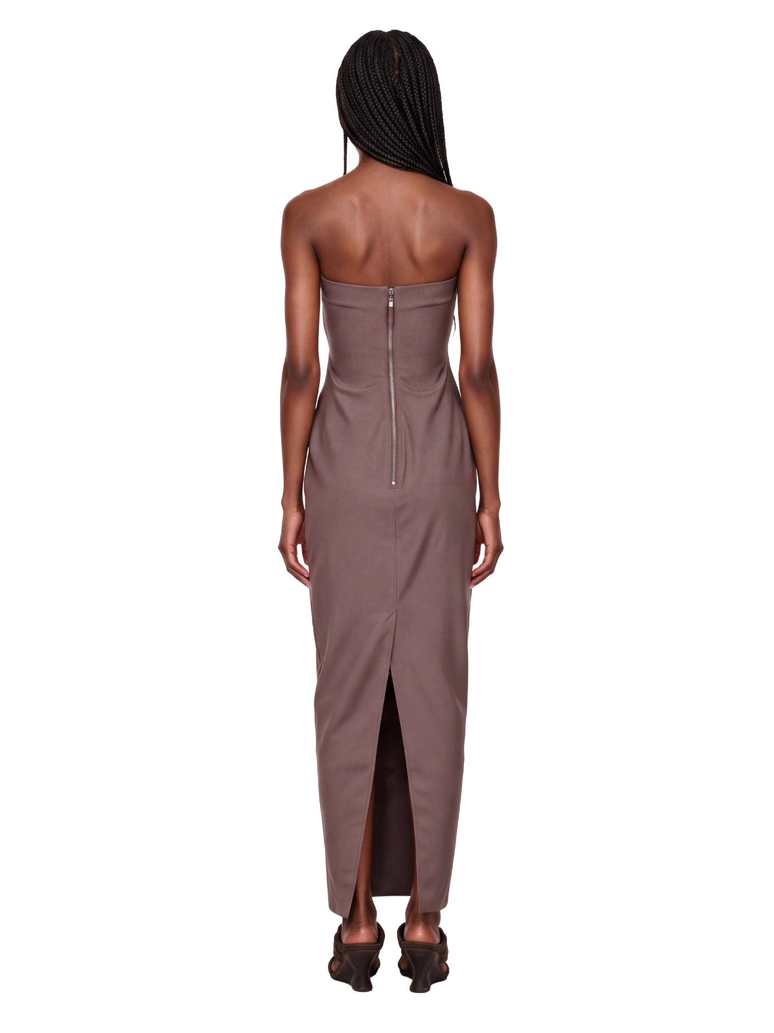 Abito lungo Prong Gown con dettaglio cut-out in viola 