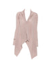 Cardigan con orlo asimmetrico in rosa