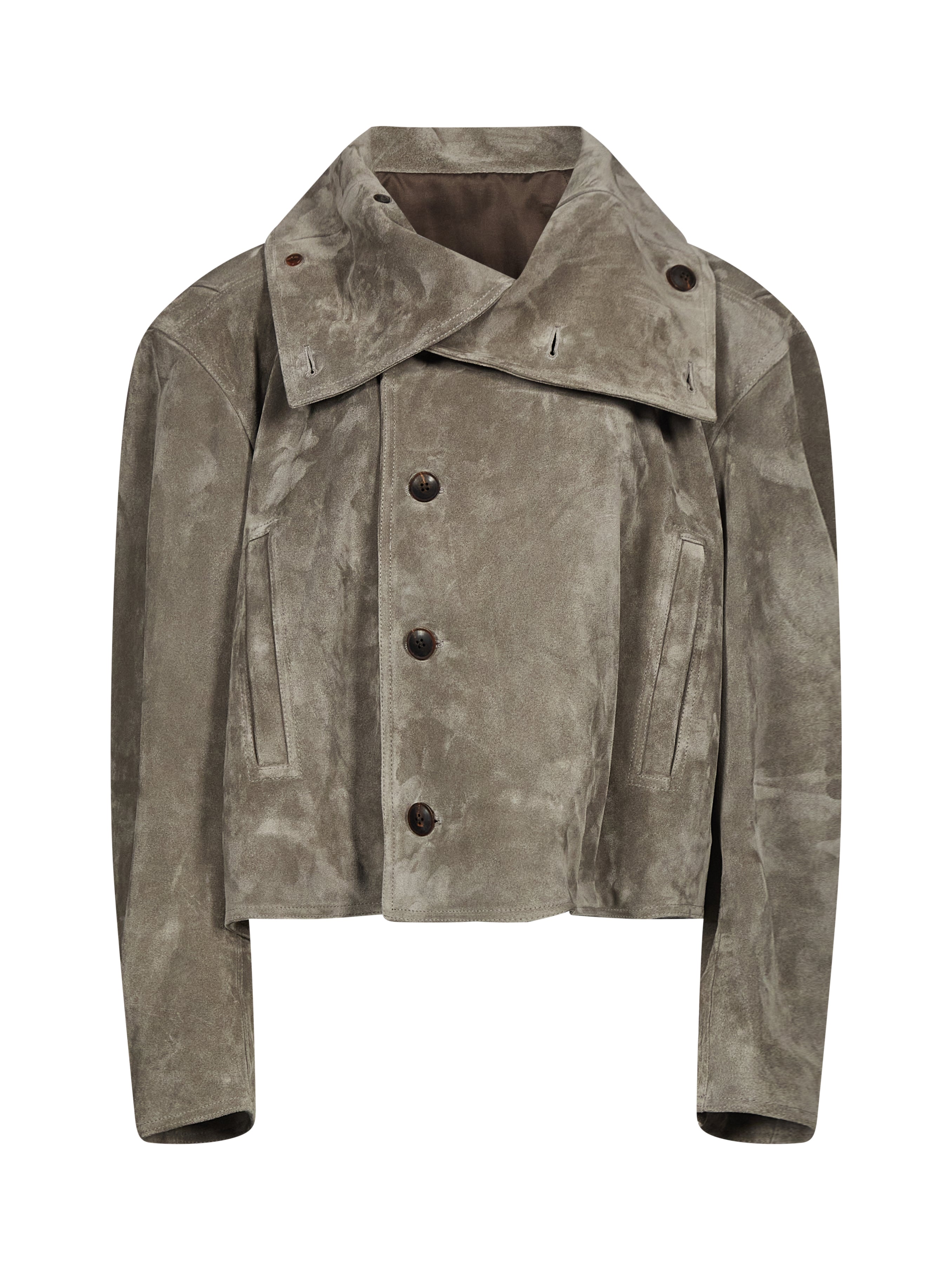 Giacca pelle agnello biker 