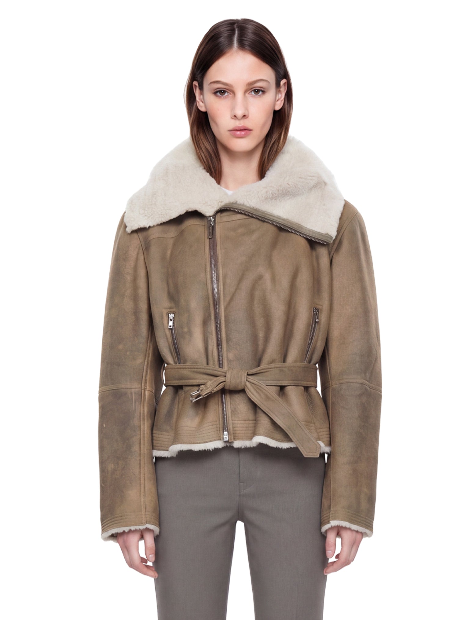 Giacca cropped Cropped Flight in marrone 