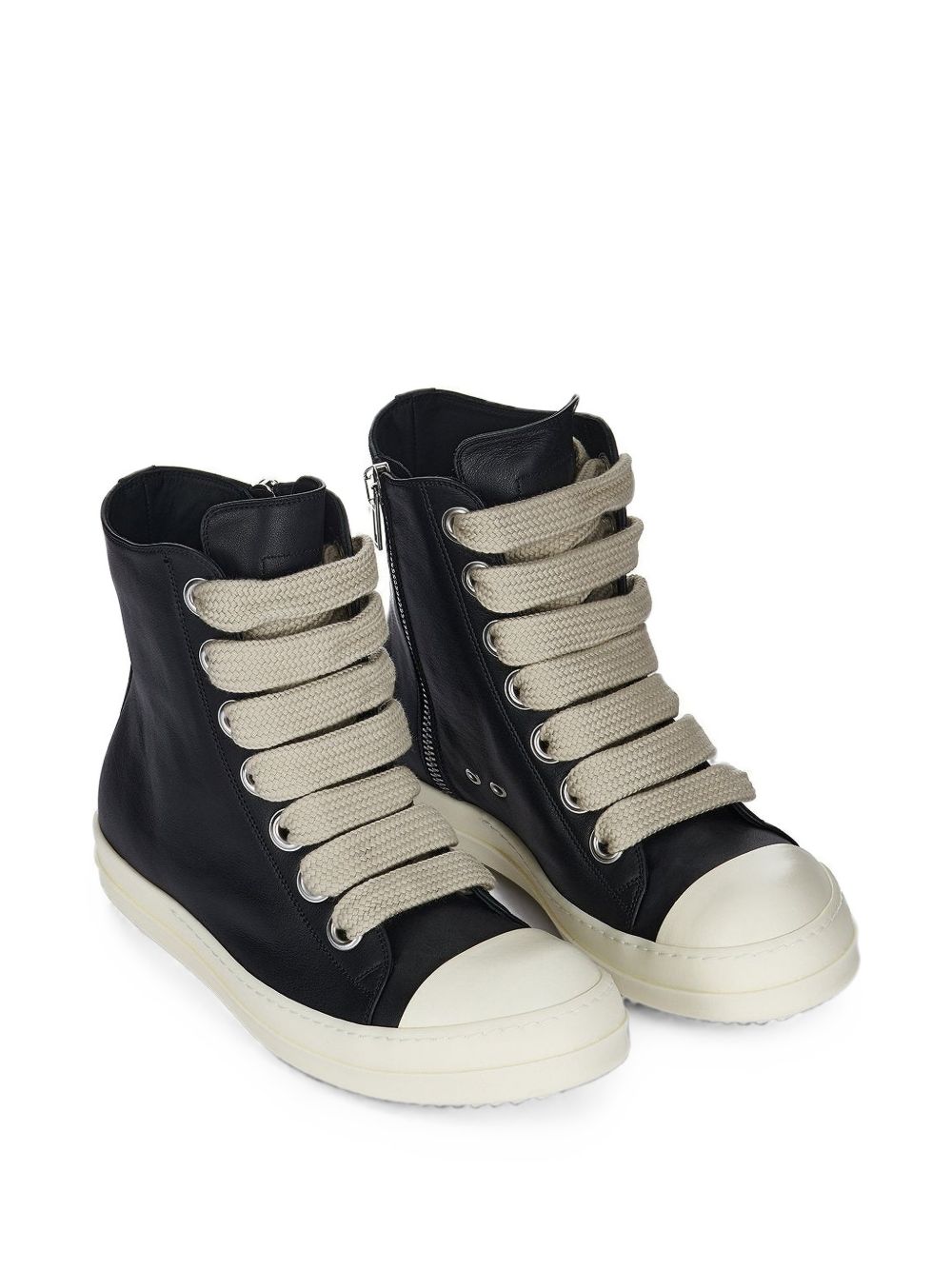 Sneakers alte jumbolace in nero 