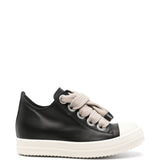 Sneakers Jumbolacet in pelle in nero 