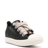 Sneakers Jumbolacet in pelle in nero 