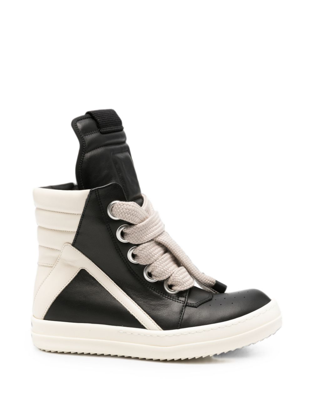 Sneakers Geobasket in pelle in nero 