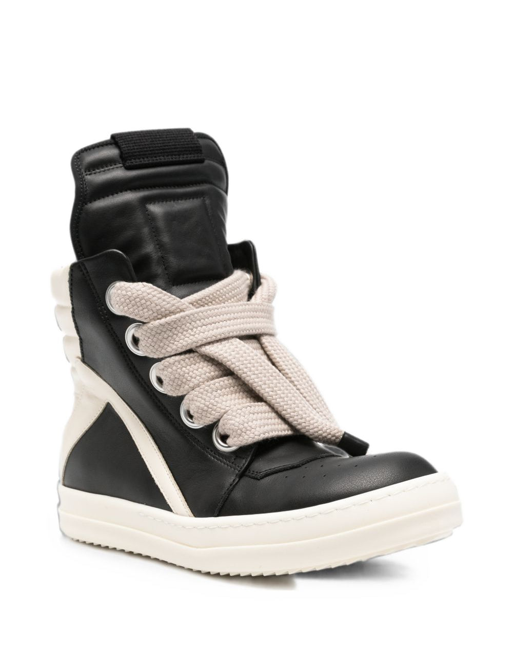 Sneakers Geobasket in pelle in nero 