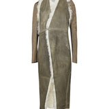 Cappotto a maniche lunghe con cintura cyclops in grigio 