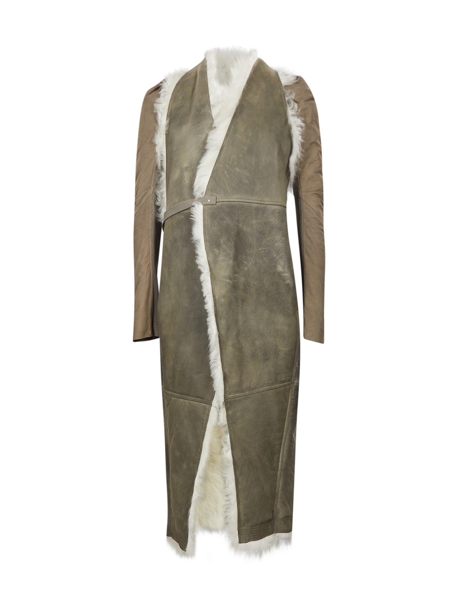 Cappotto a maniche lunghe con cintura cyclops in grigio 