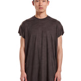 T-shirt a maniche corte jumbo in grigio 