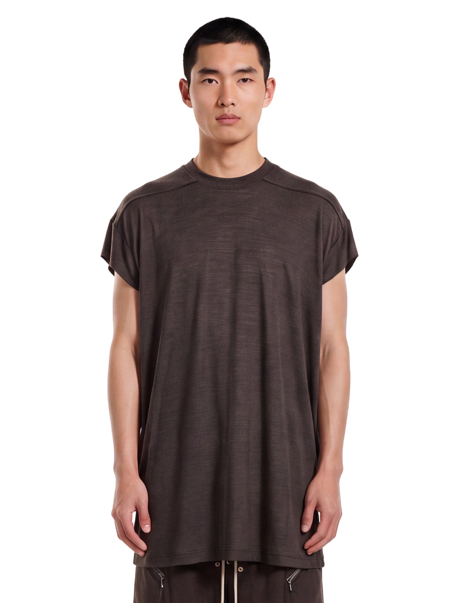 T-shirt a maniche corte jumbo in grigio 
