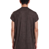 T-shirt a maniche corte jumbo in grigio 