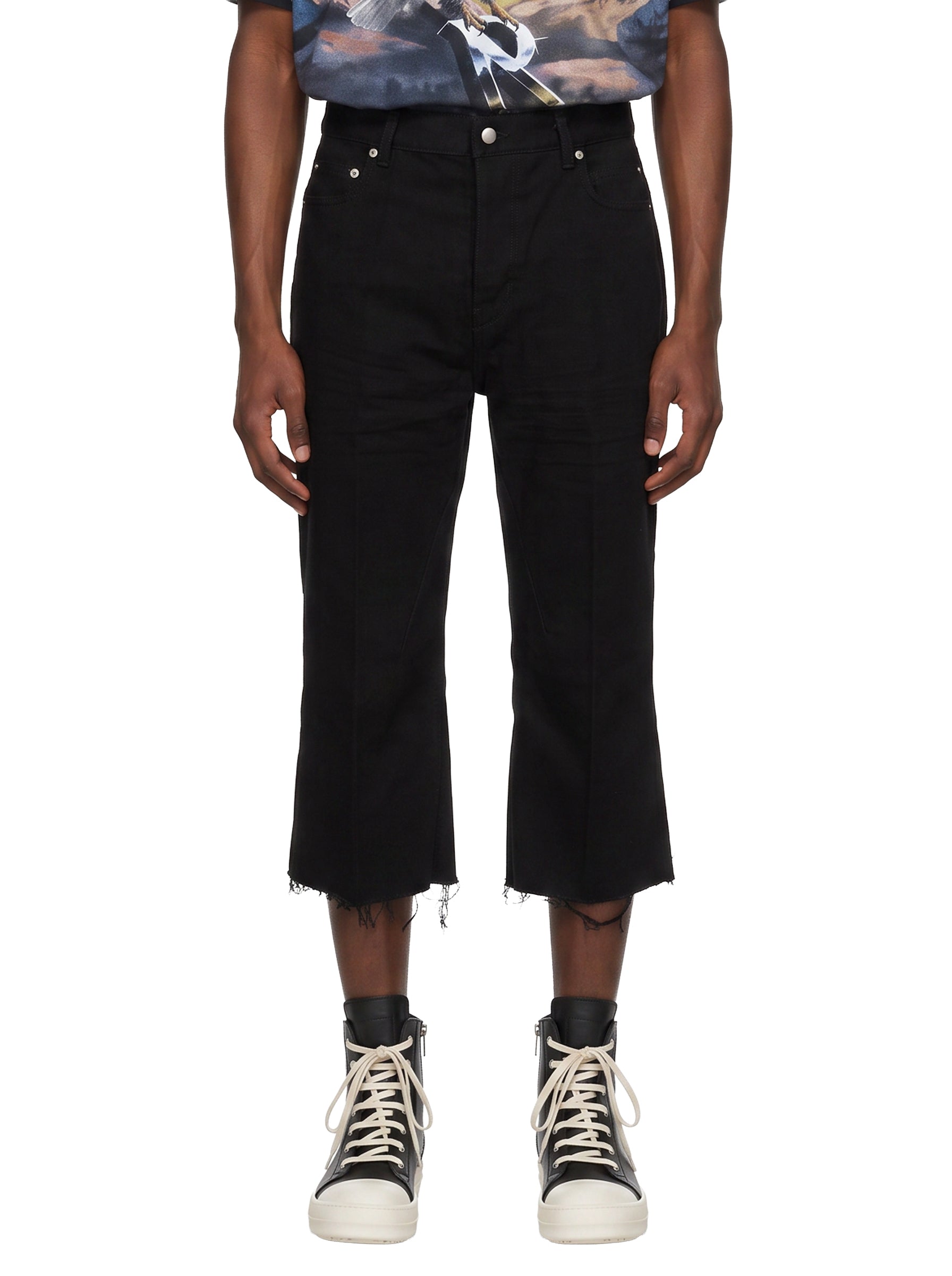 Pantaloni Bolan cutoffs in nero 