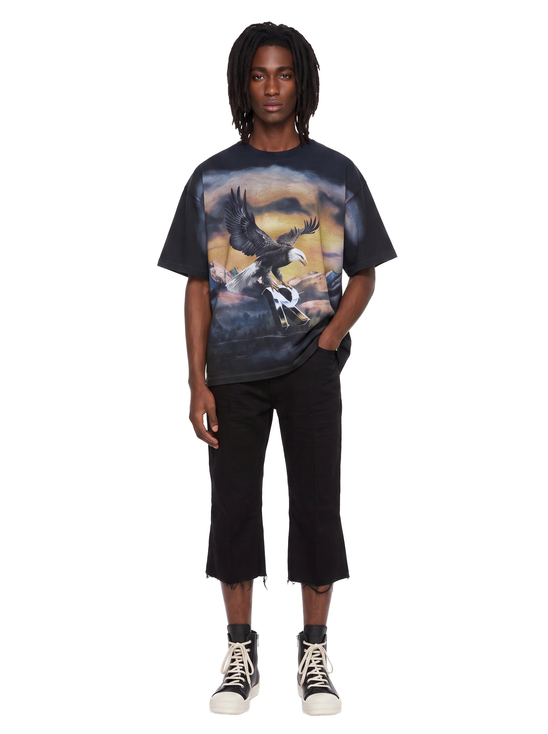 Pantaloni Bolan cutoffs in nero 