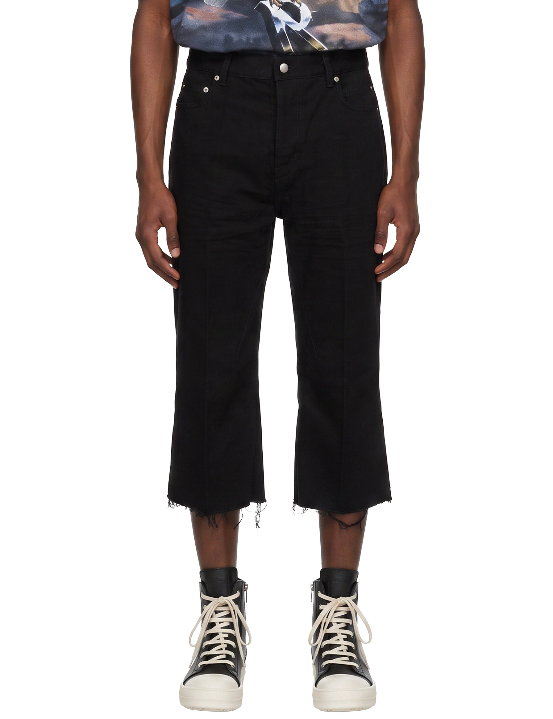 Pantaloni Bolan cutoffs in nero 