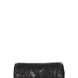 Clutch soft in pelle in nero 