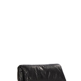 Clutch soft in pelle in nero 
