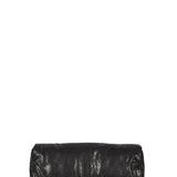 Clutch soft in pelle in nero 
