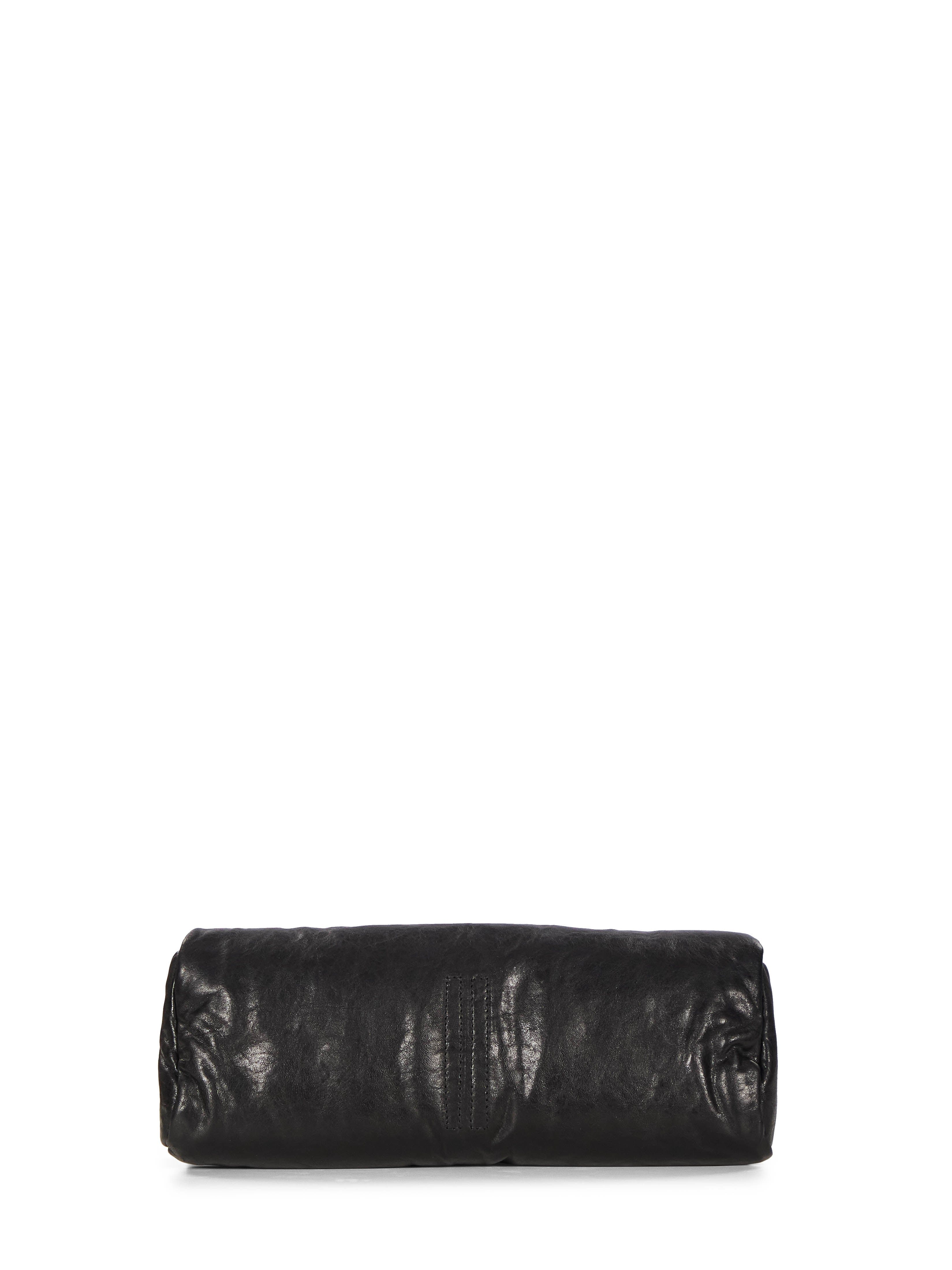 Clutch soft in pelle in nero 