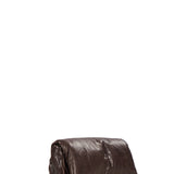 Clutch soft in pelle in marrone 