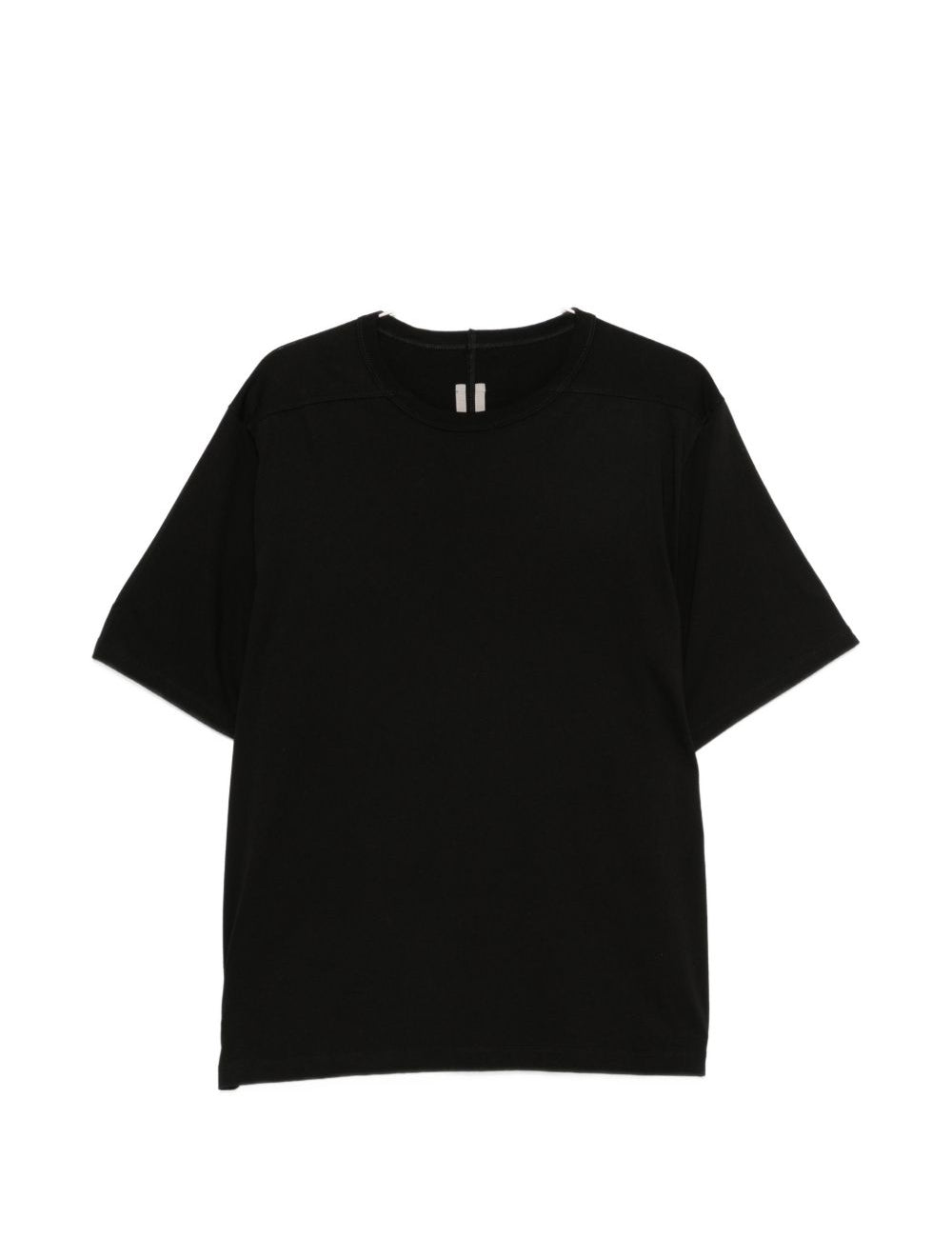 T-shirt a girocollo in nero 