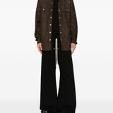 T-shirt a girocollo in nero 