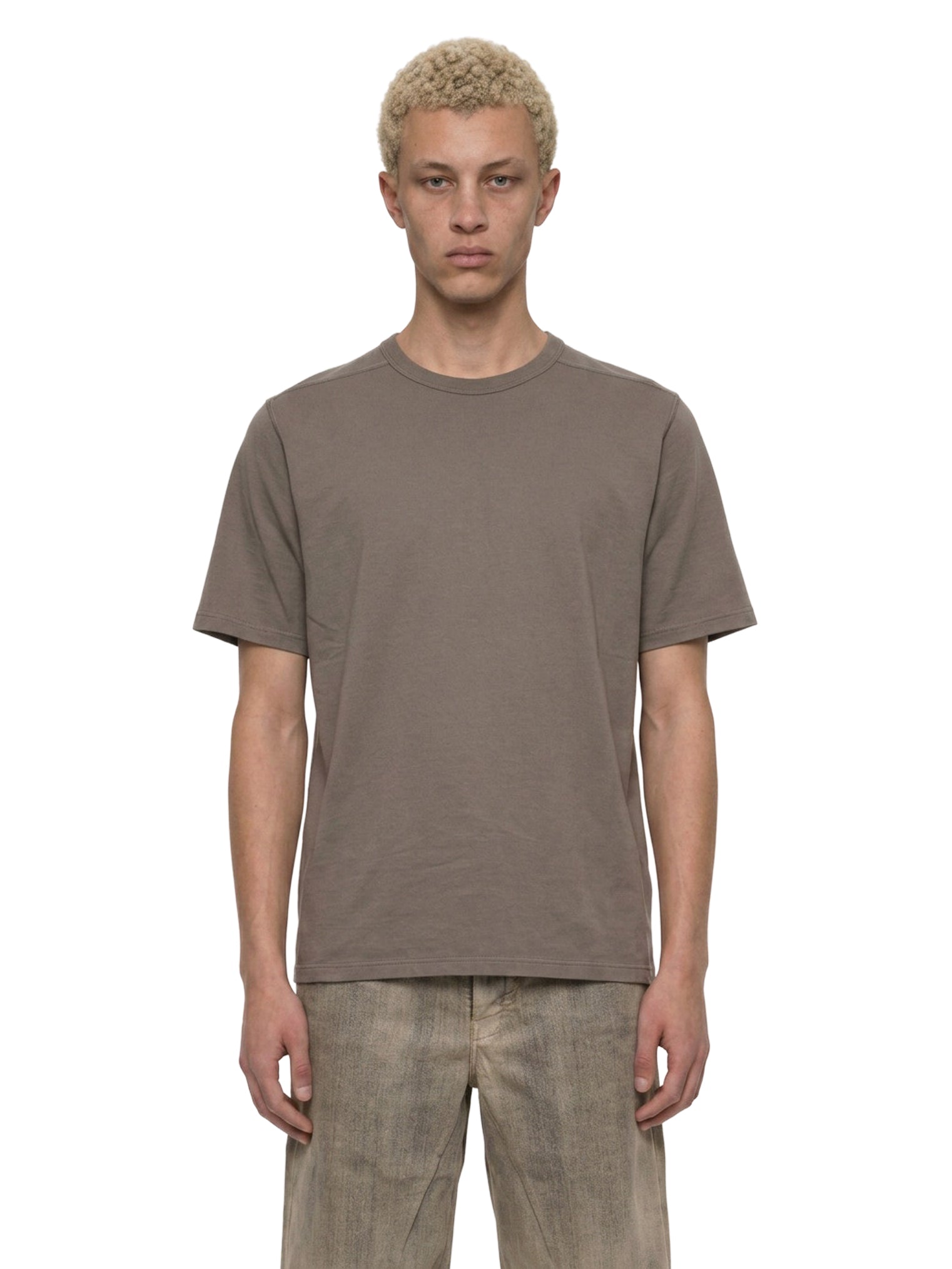 T-shirt a maniche corte Brad T in beige 