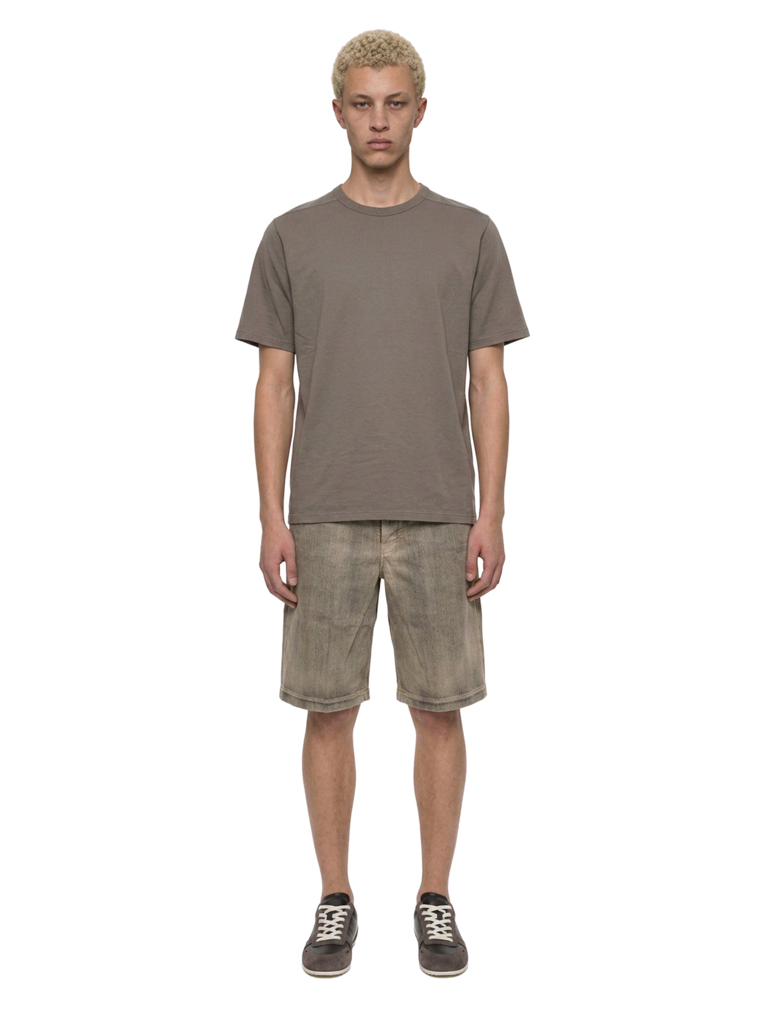 T-shirt a maniche corte Brad T in beige 