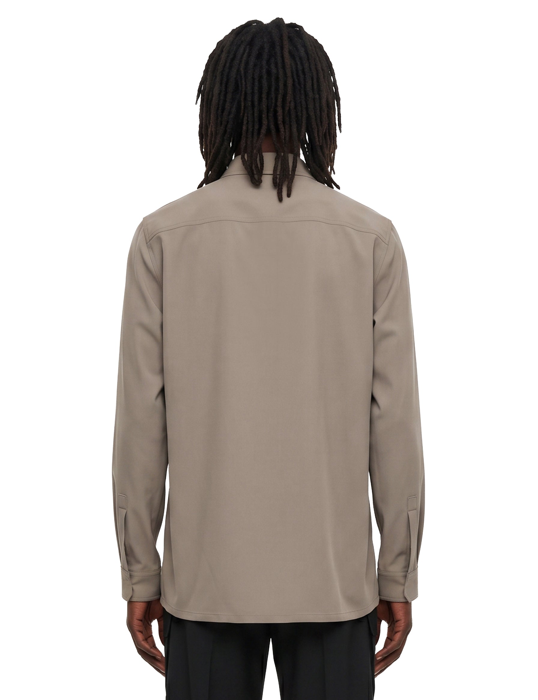 Camicia con tasche in verde 