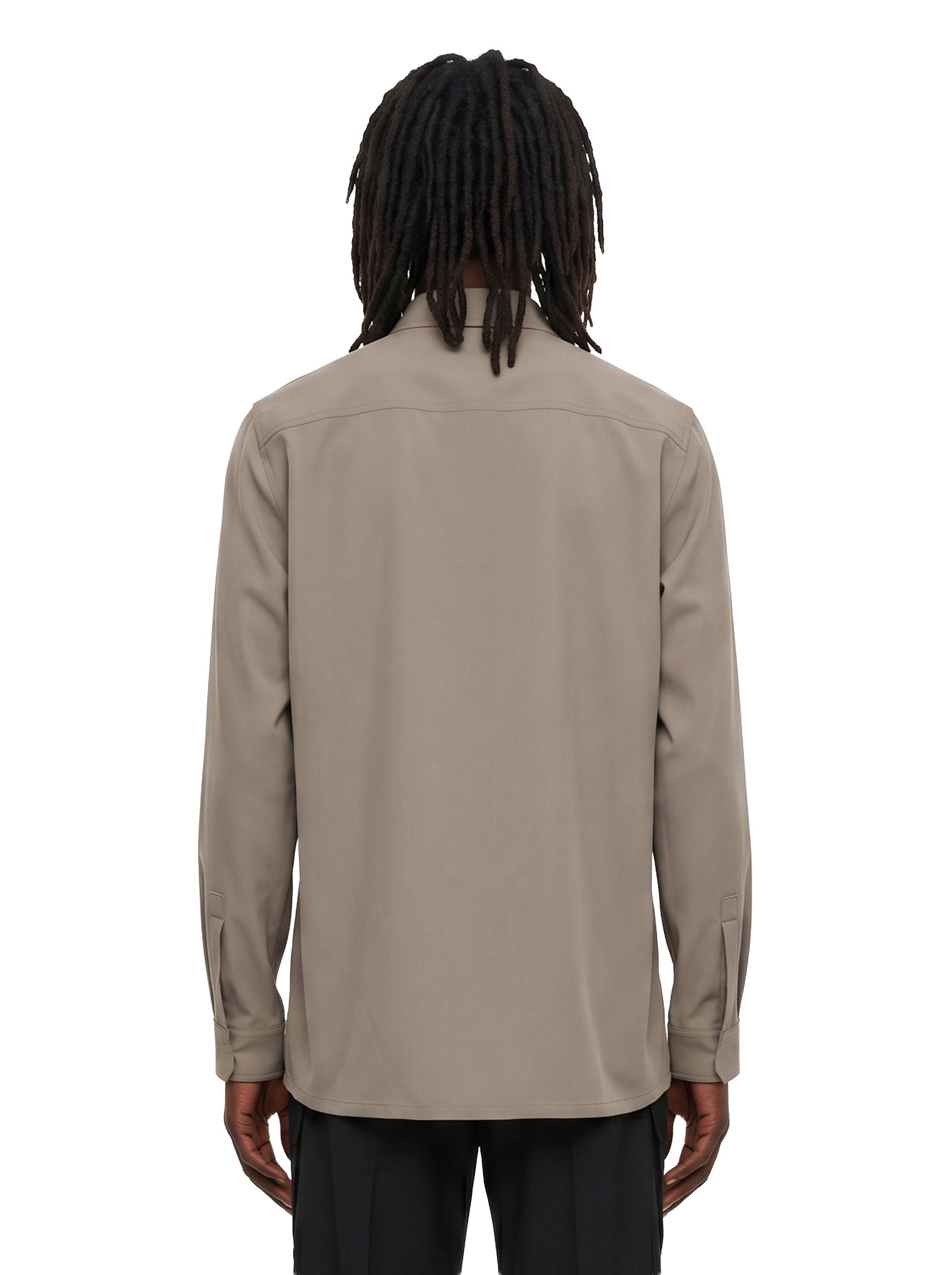 Camicia con tasche in verde 