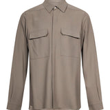 Camicia con tasche in verde 