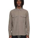 Camicia con tasche in verde 