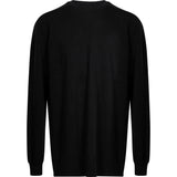 T-shirt a maniche lunghe jumbo in nero 