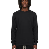 T-shirt a maniche lunghe jumbo in nero 