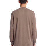T-shirt a maniche lunghe jumbo in beige 